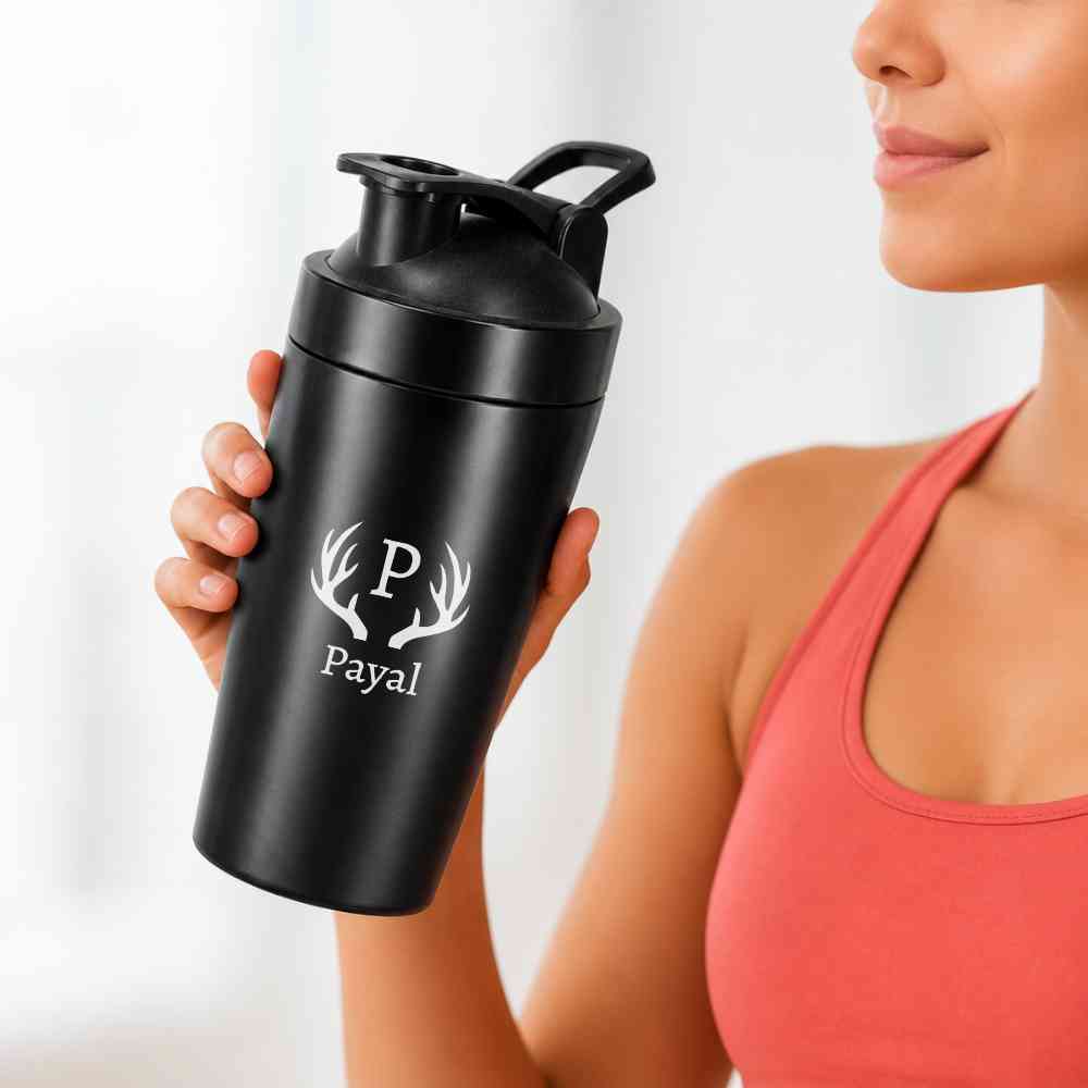 Customized Protein Gym Shaker Bottle for Workouts Custom Gym Sipper with Whisk Ball - Image 2