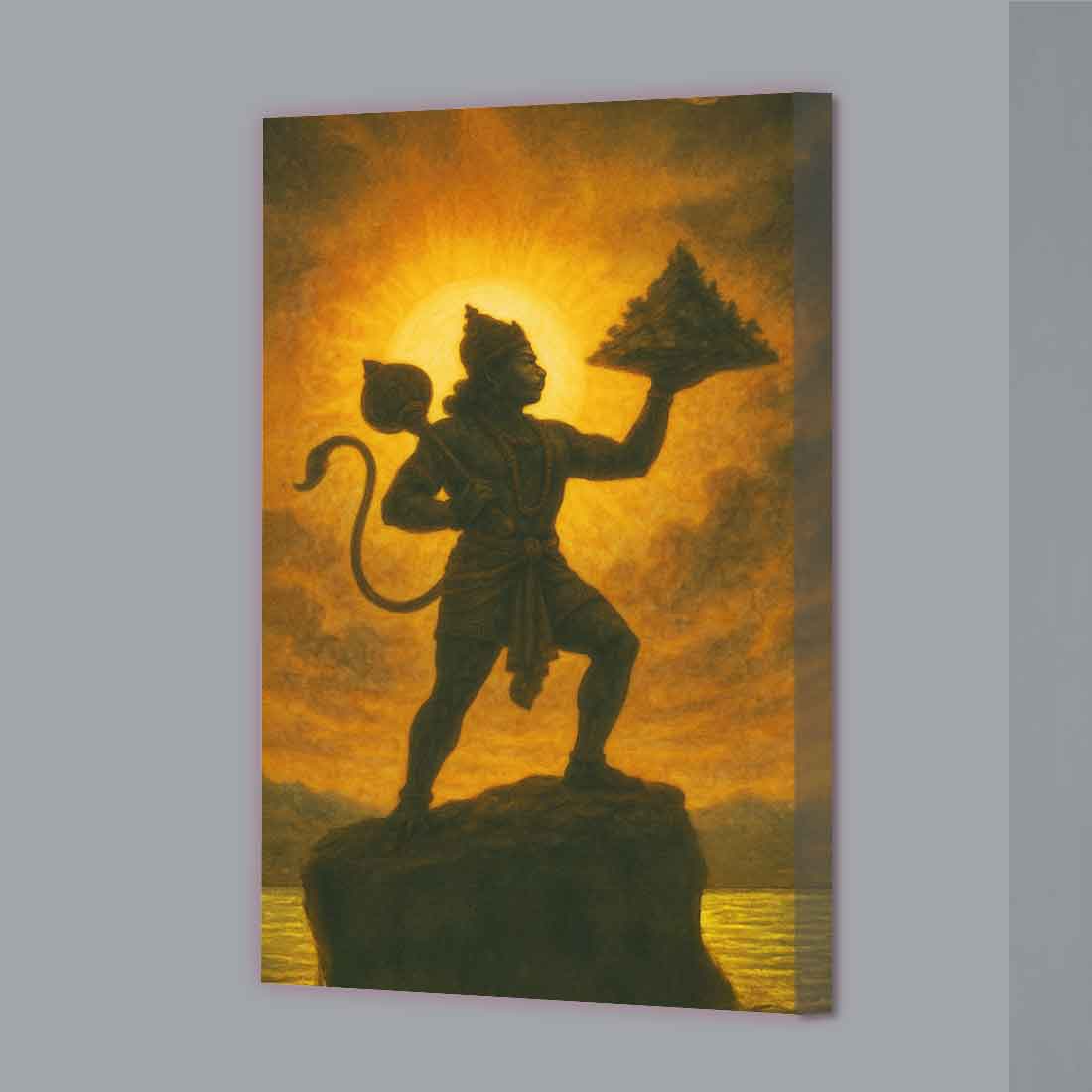 Hanuman Photo Frame with LED Light – Divine Wall Décor for Home & Pooja Room - Image 5