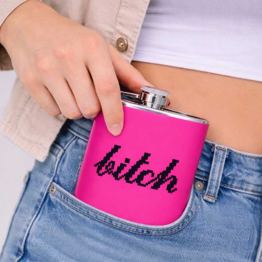 Hip Flask - Bitch Stitch - Image 3