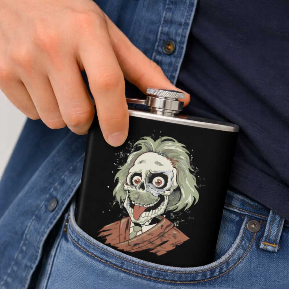 Hip Flask  -  Albert Turns Zombie - Image 3