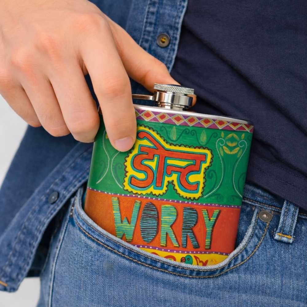 Hip Flask  -  DonÕt Worry  - Hinglish Style - Image 2