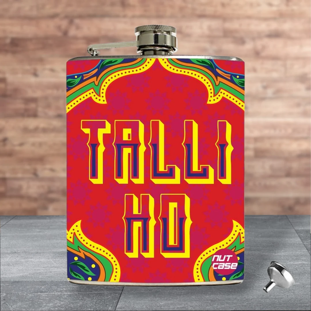 Hip Flask - Talli Ho Grren
