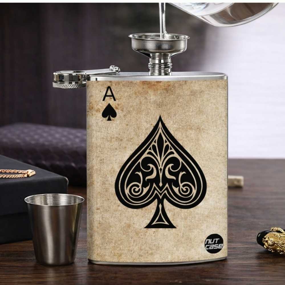 Designer Hip Flask Nutcase - Free Funnel Along - ACE - Image 3