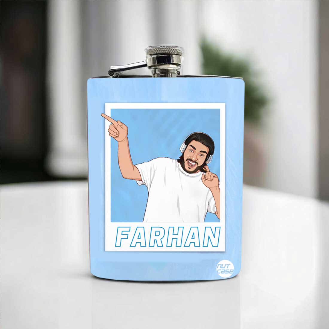 Hip Flask with Picture Turned Into Art-Customized Stainless Steel Flasks