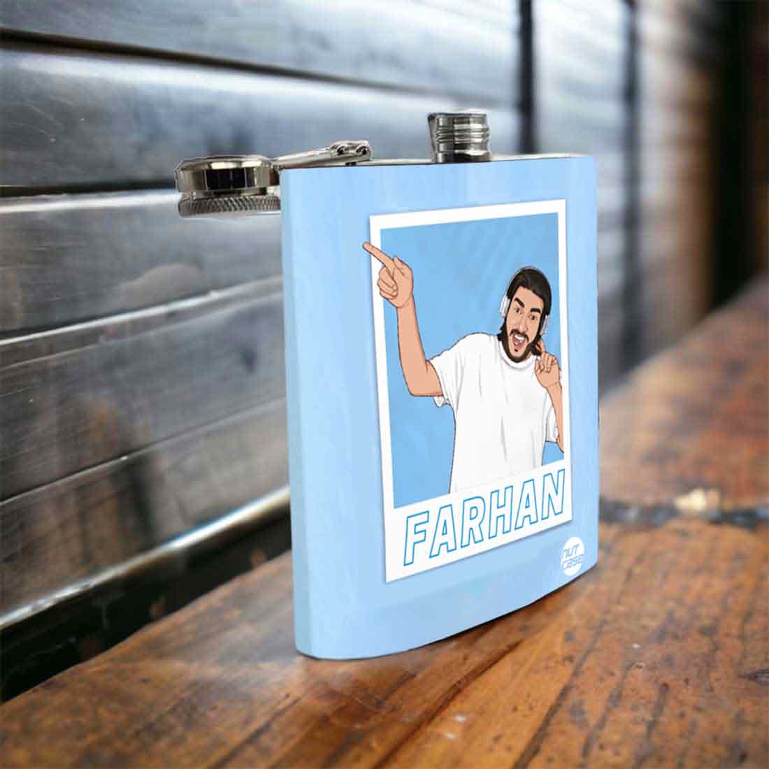 Hip Flask with Picture Turned Into Art-Customized Stainless Steel Flasks - Image 2