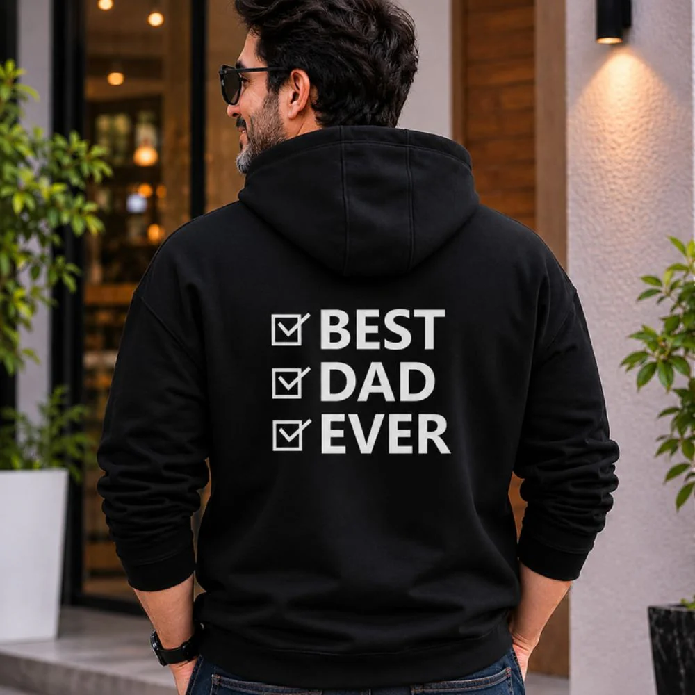Hoodie for Dad Custom Designer Black Hoodies-Father's Day Gift - Image 11
