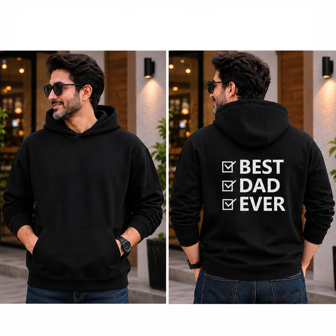Hoodie for Dad Custom Designer Black Hoodies-Father's Day Gift - Image 13