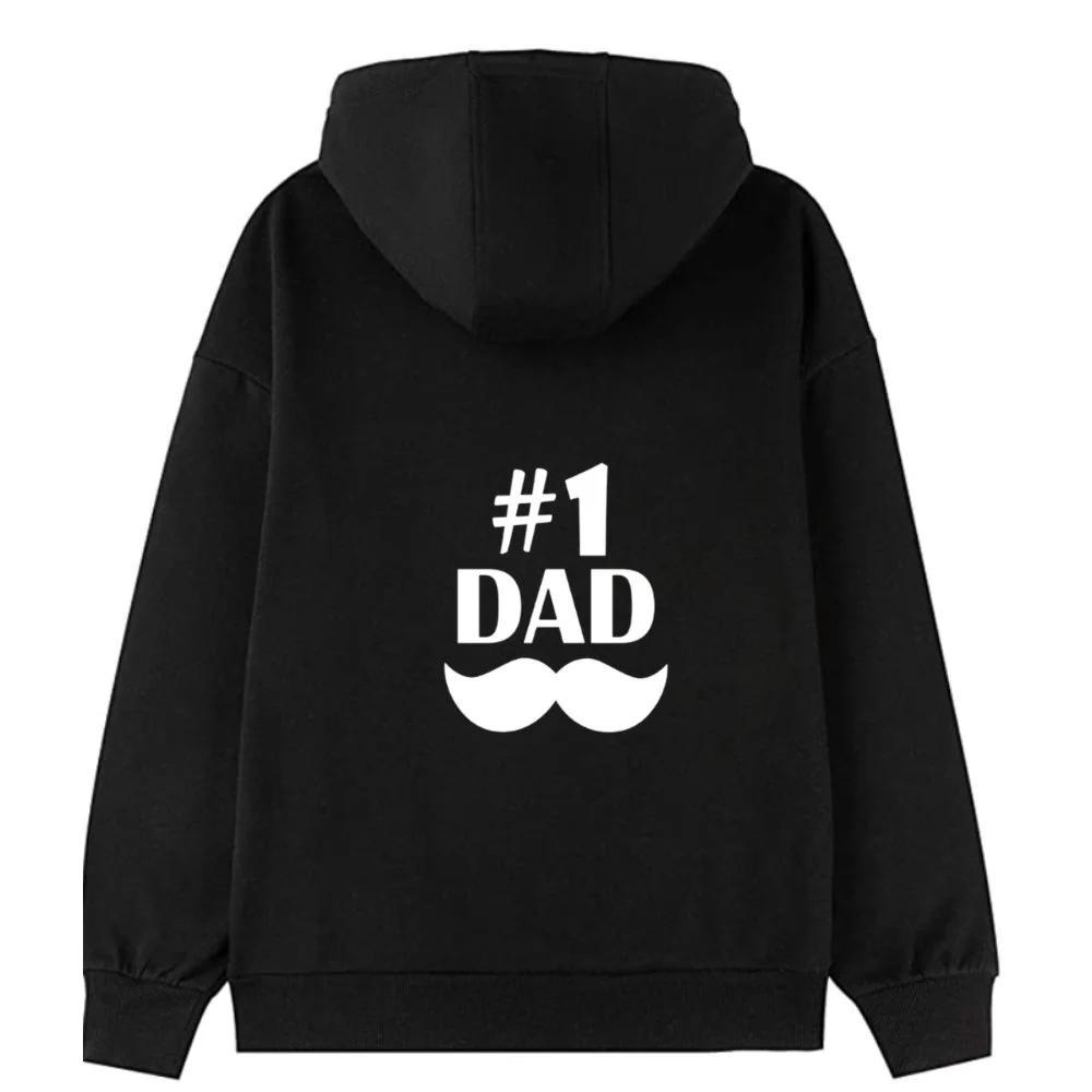 Hoodie for Dad Custom Designer Black Hoodies-Father's Day Gift - Image 5