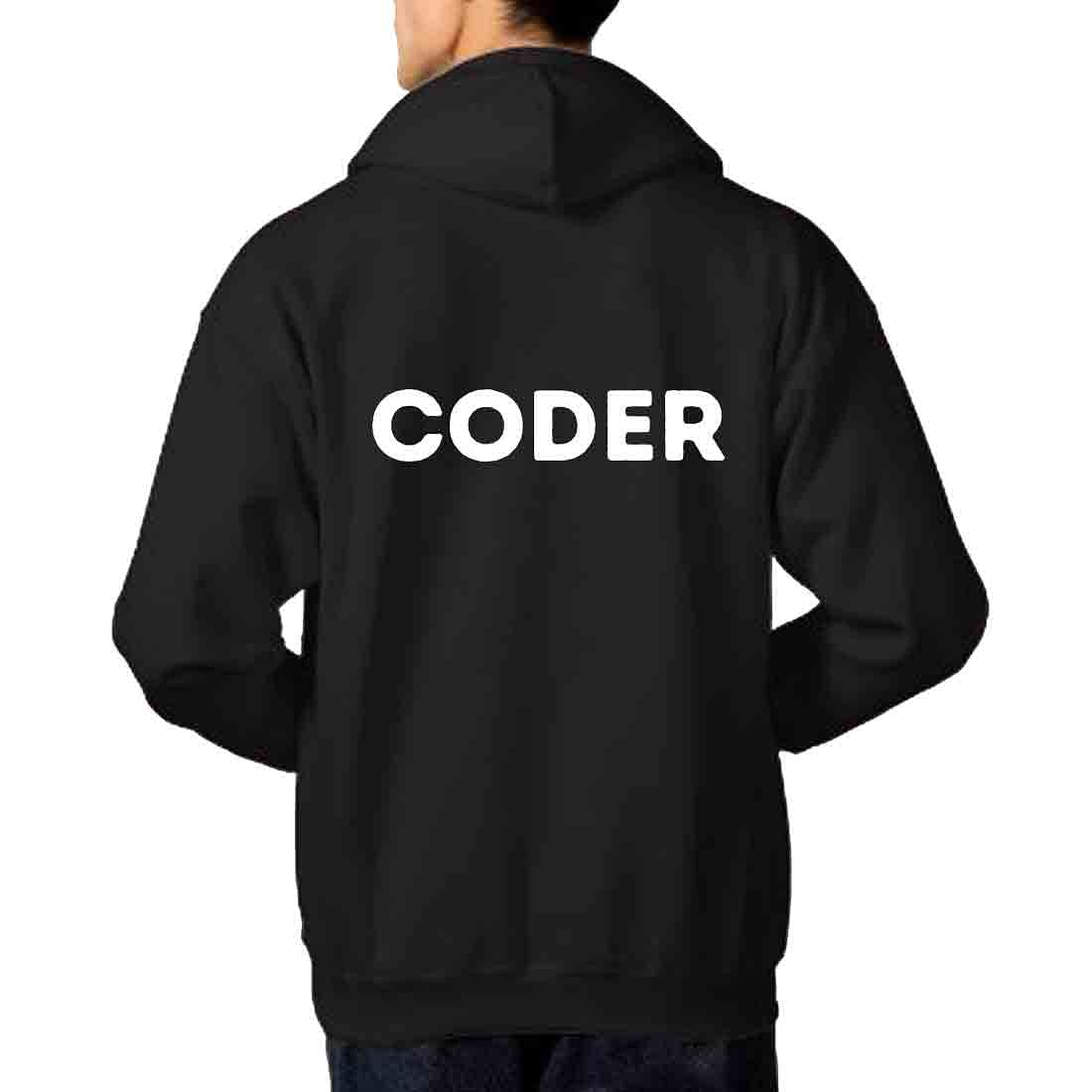 Nutcase hoodie For Men with name on back print ( Unisex) - Coder - Image 8