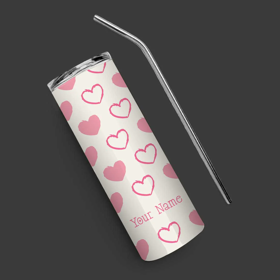 Nutcase Hot and Cold Tumblers for Drink - Personalized Stainless Steel Travel Mug with Metal Straw 600ml - Image 2