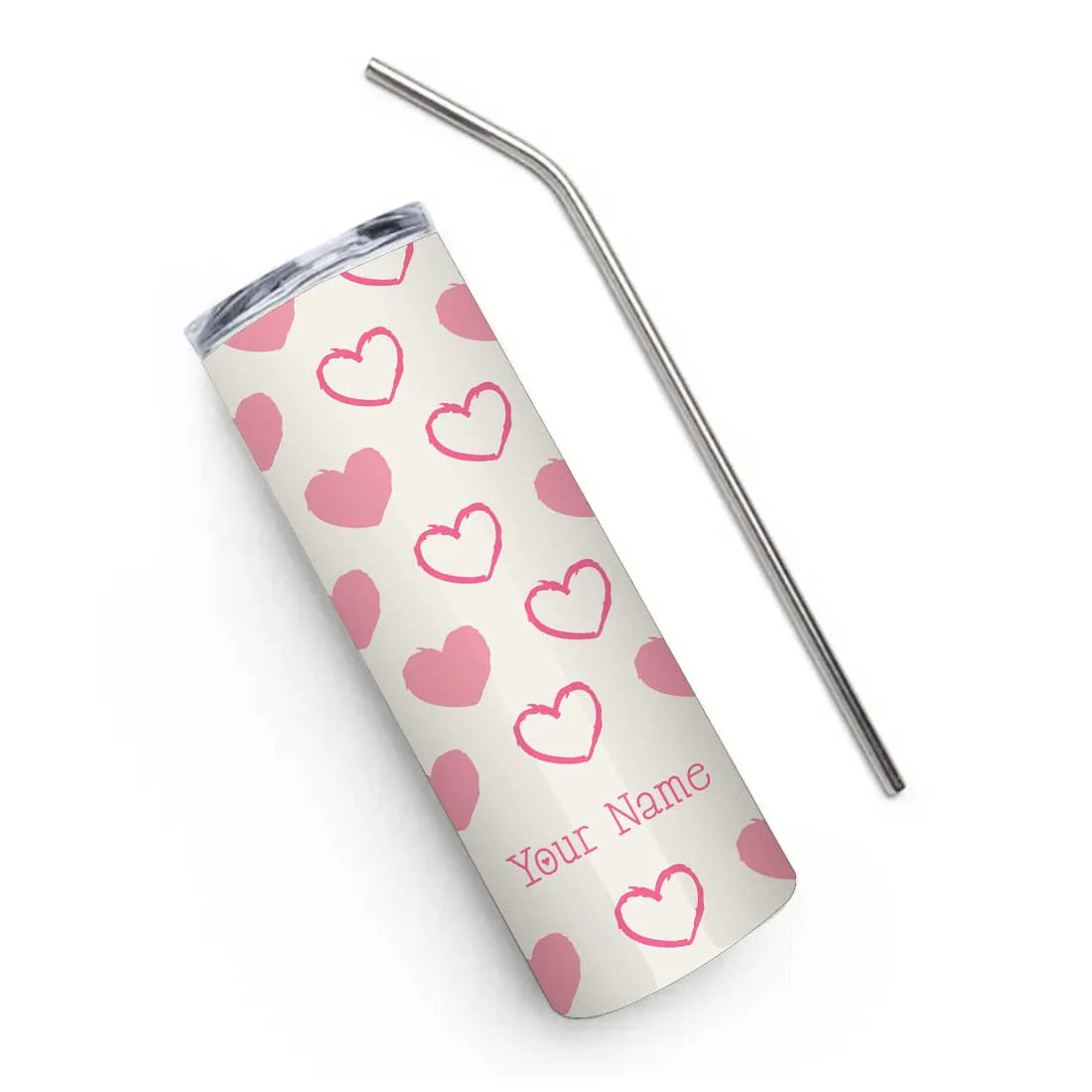 Nutcase Hot and Cold Tumblers for Drink - Personalized Stainless Steel Travel Mug with Metal Straw 600ml - Image 5
