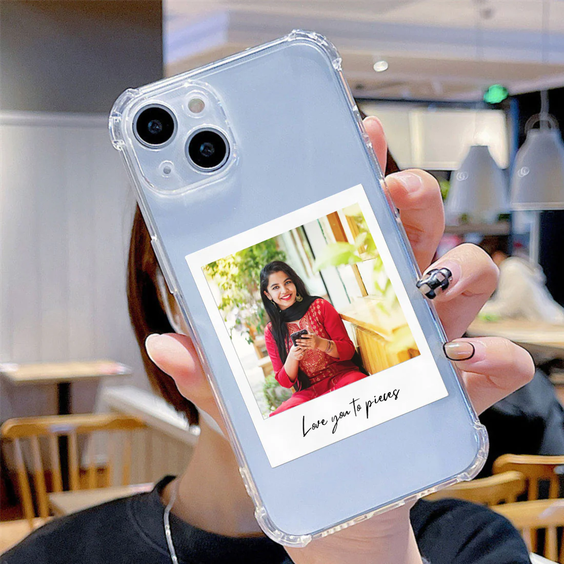 I Phone 13 Clear Cases Customized with Photo Transparent TPU Flexible Cover - Image 4