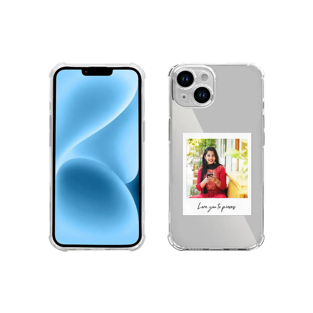 I Phone 13 Clear Cases Customized with Photo Transparent TPU Flexible Cover - Image 5
