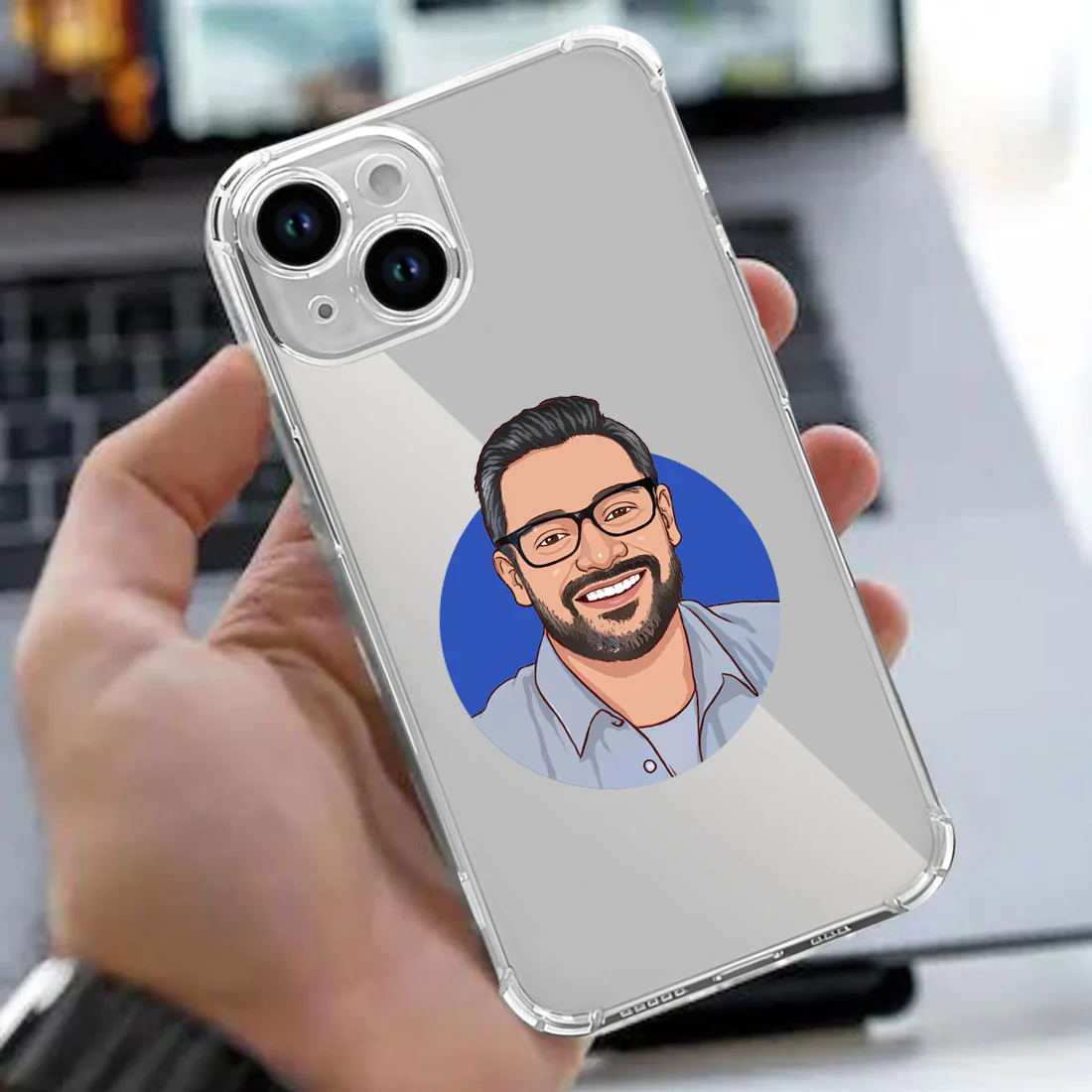 I Phone 13 Transparent Cover Personalized TPU Cover with Art Design - Image 10