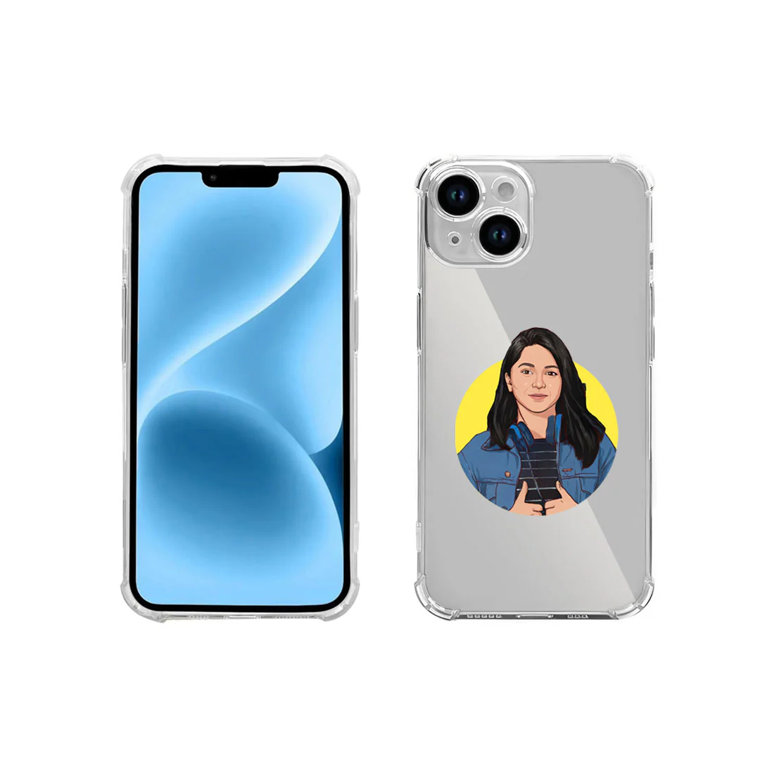 I Phone 13 Transparent Cover Personalized TPU Cover with Art Design - Image 14