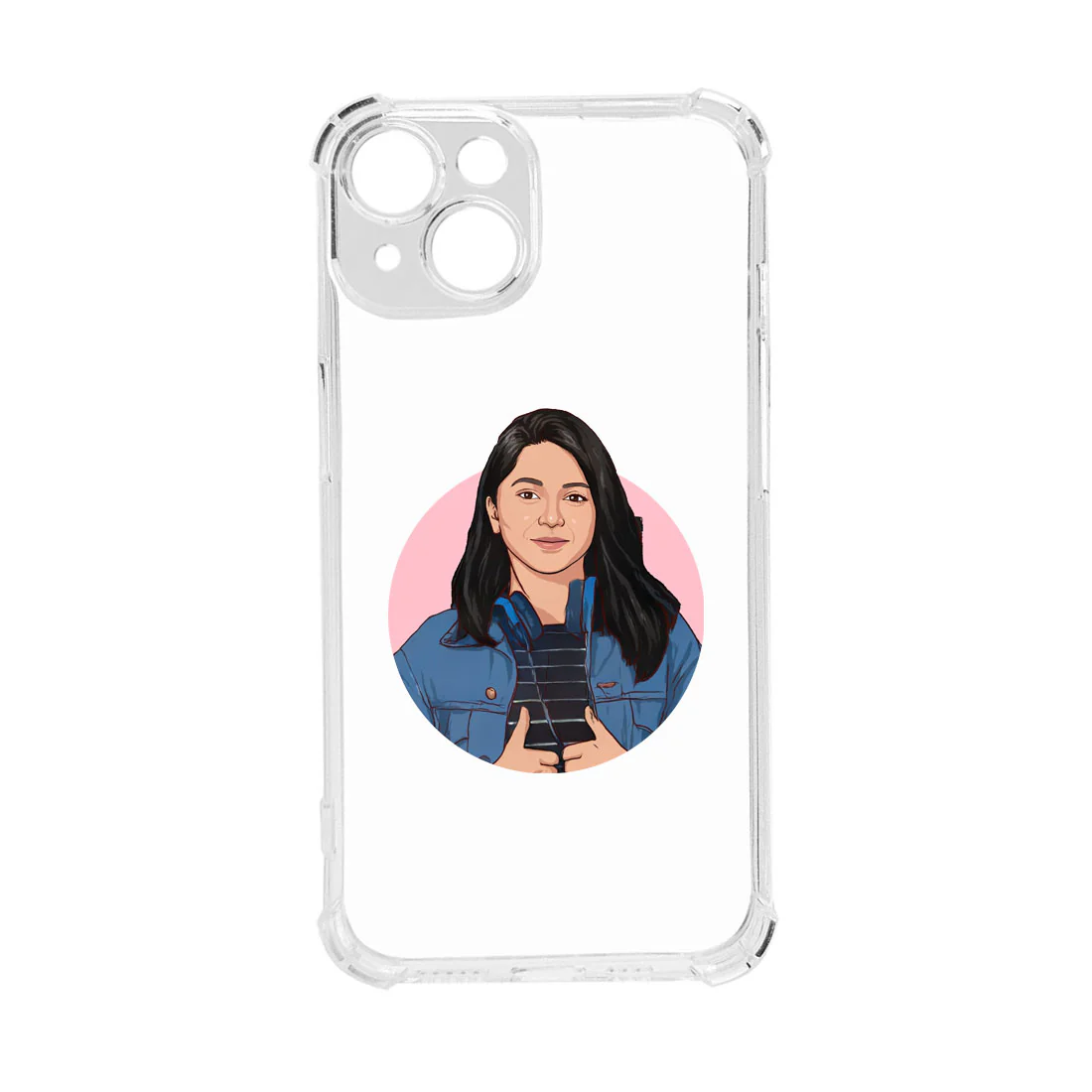 I Phone 13 Transparent Cover Personalized TPU Cover with Art Design - Image 4
