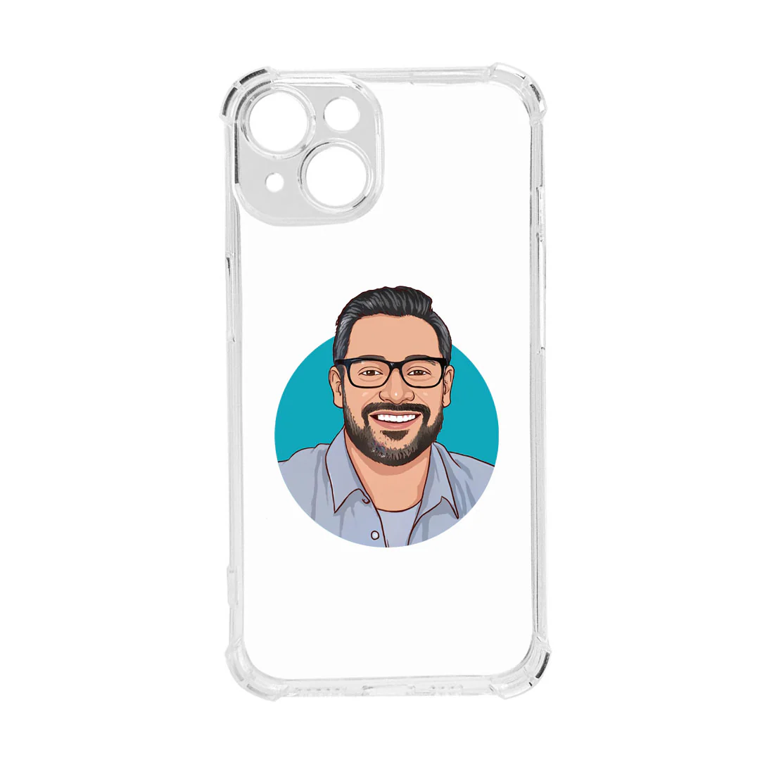 I Phone 13 Transparent Cover Personalized TPU Cover with Art Design - Image 5
