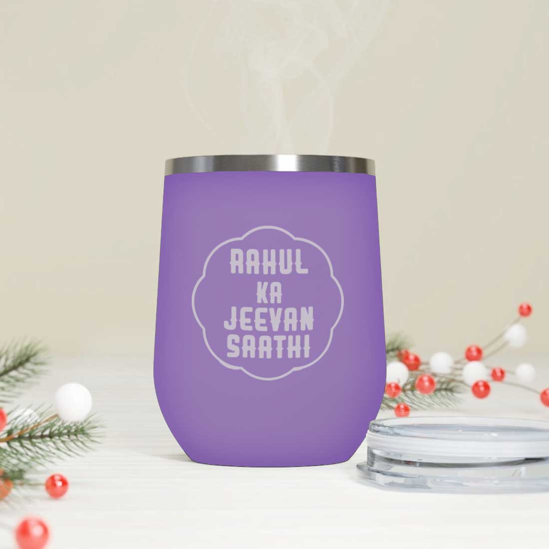 Customised Stainless Steel Insulated Coffee Mugs for Office Car Engraved Travel Cup - Jeevan Saathi - Image 10
