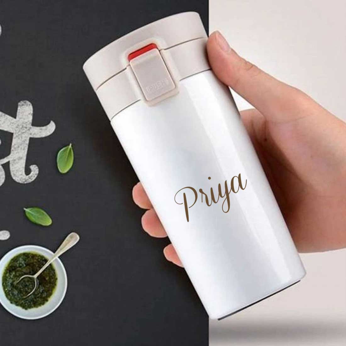 Customized Insulated Coffee Travel Mug With Name Engraved (380 ML) - Name - Image 10