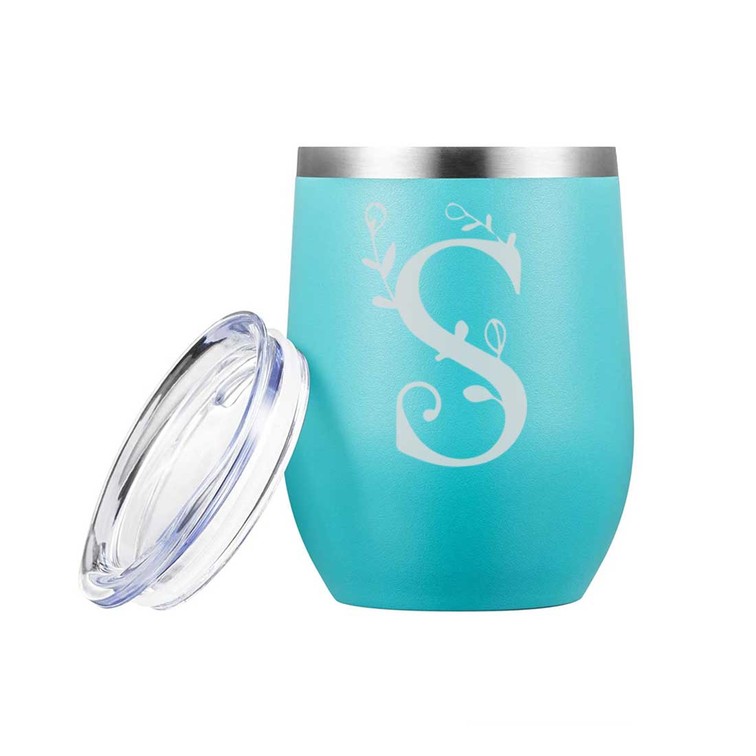 Customized Insulated Coffee Travel Mug With Name Engraved Design (350 ML) - Monogram - Image 13