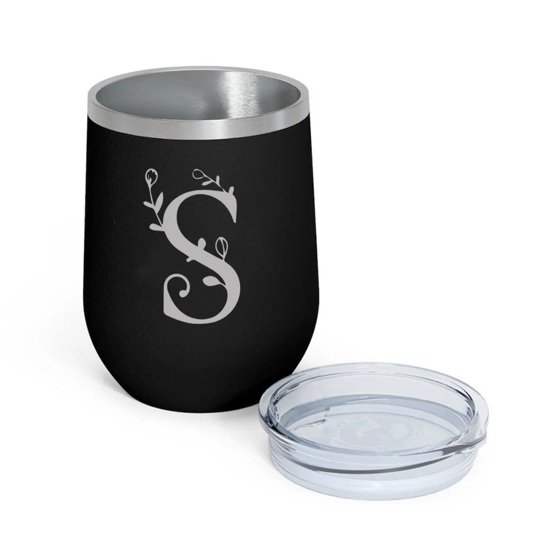 Customized Insulated Coffee Travel Mug With Name Engraved Design (350 ML) - Monogram - Image 2