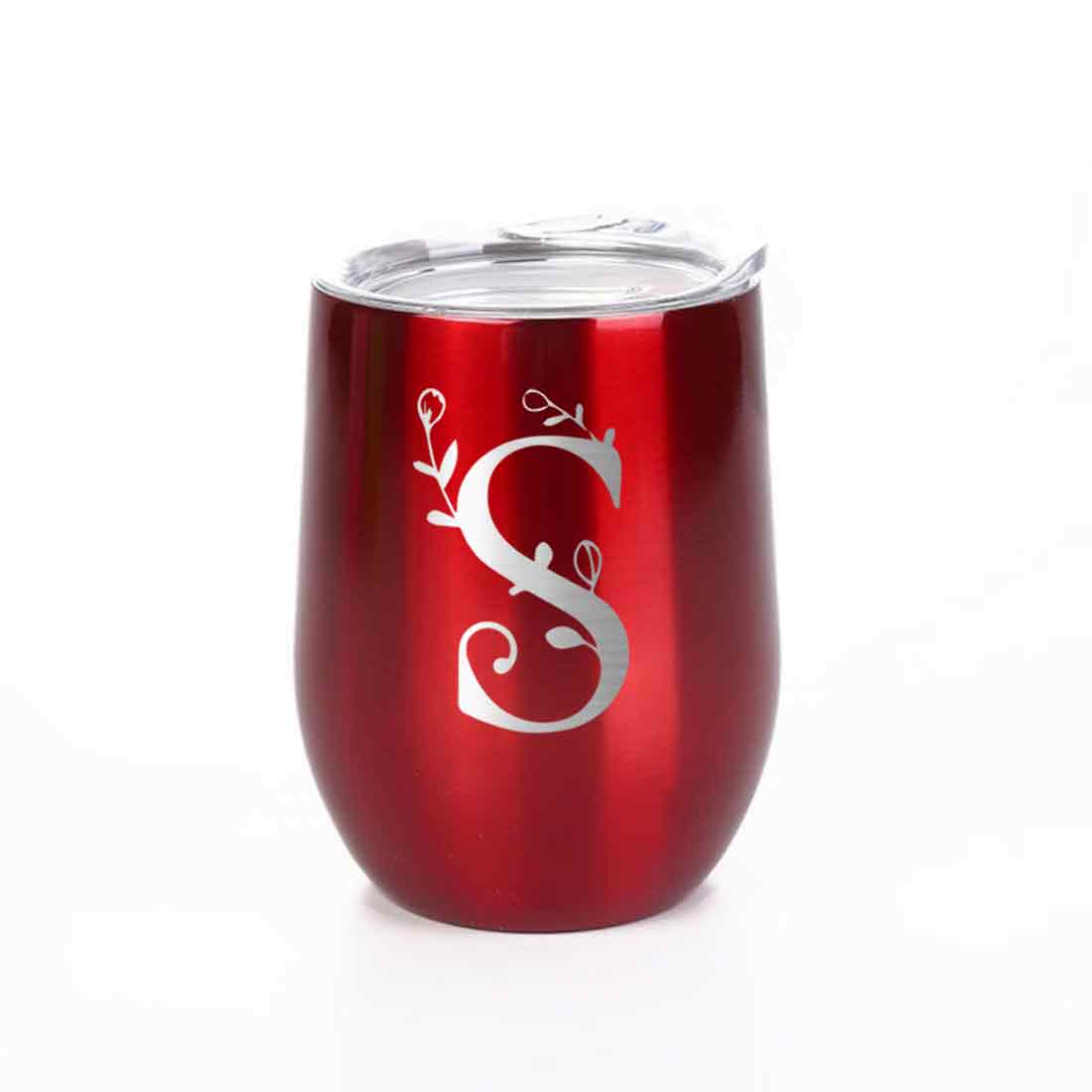 Customized Insulated Coffee Travel Mug With Name Engraved Design (350 ML) - Monogram - Image 20