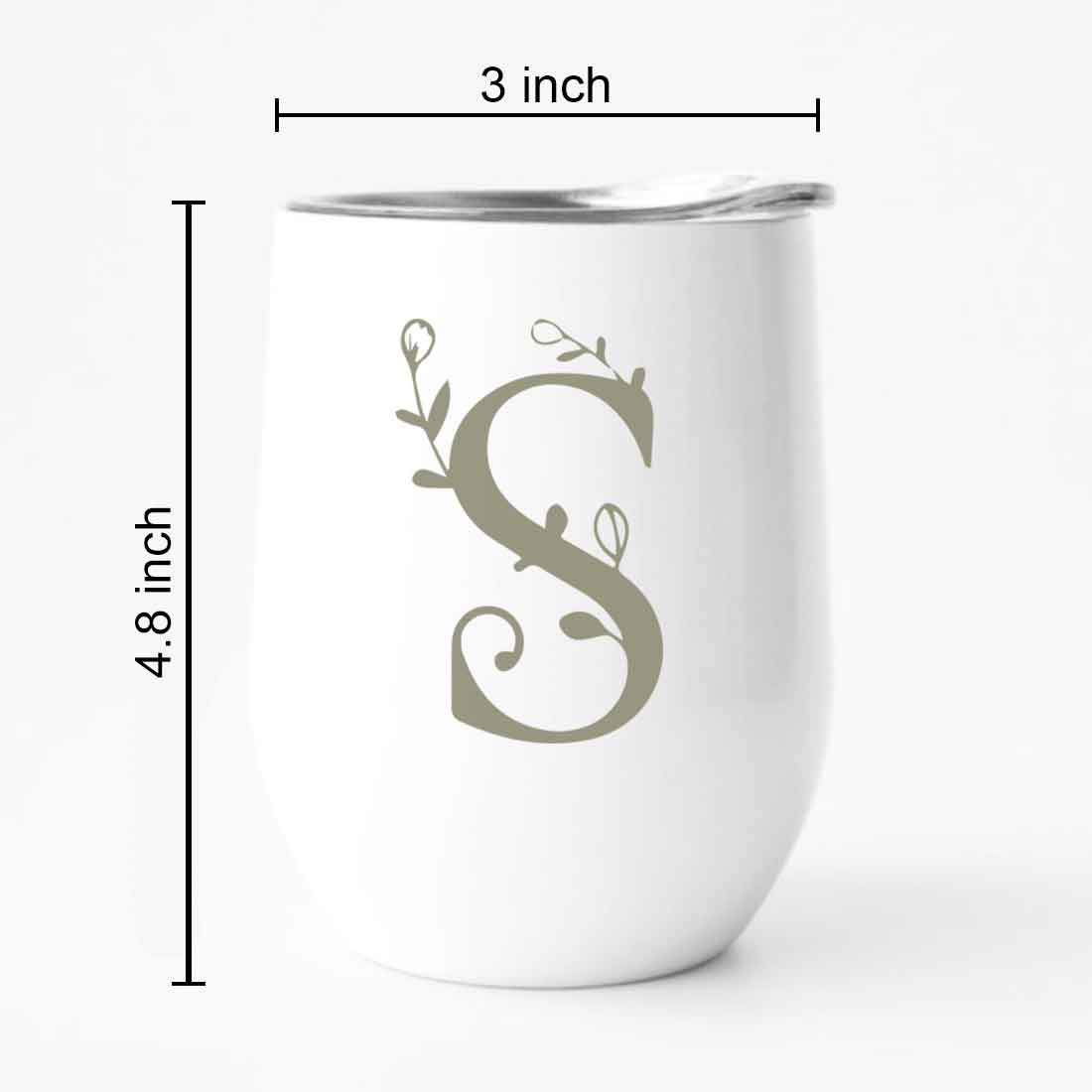 Customized Insulated Coffee Travel Mug With Name Engraved Design (350 ML) - Monogram - Image 32