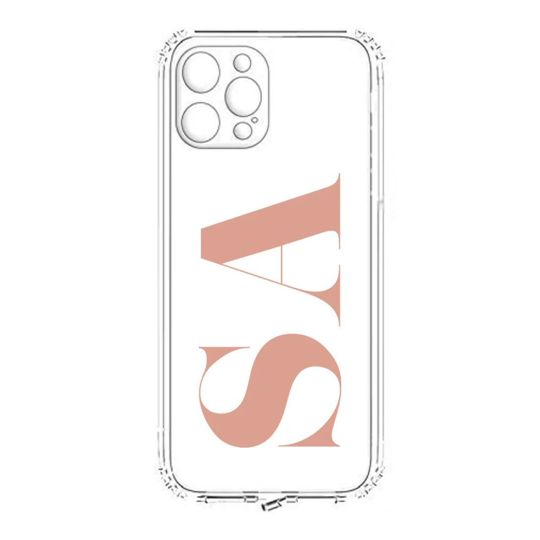 IPhone 11 Case with Camera Protection Custom TPU Flexible Cover with Initial - Image 2