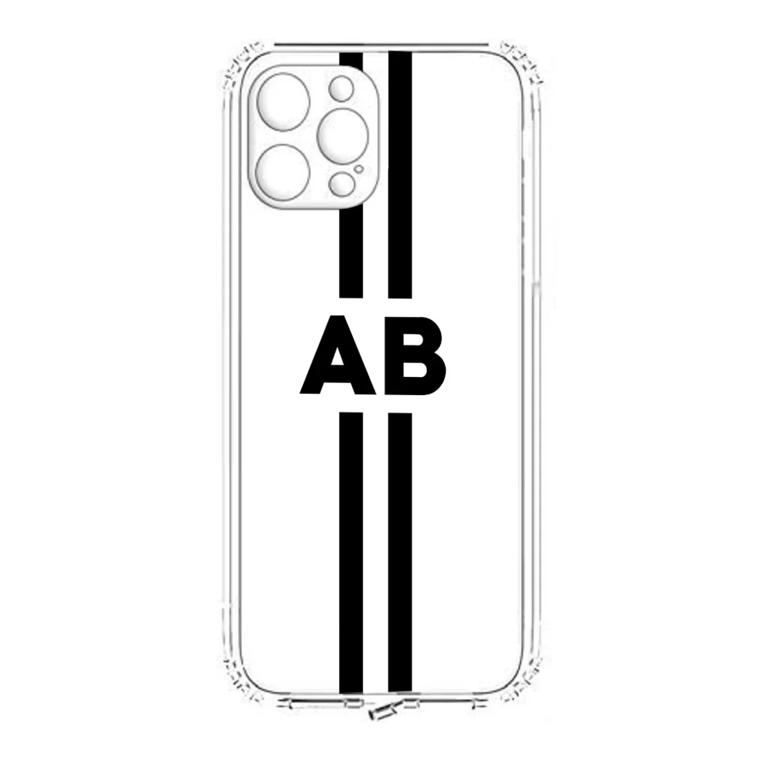 IPhone 11 Pro Clear Case with Initial Transparent Cases with Camera Protection - Image 2