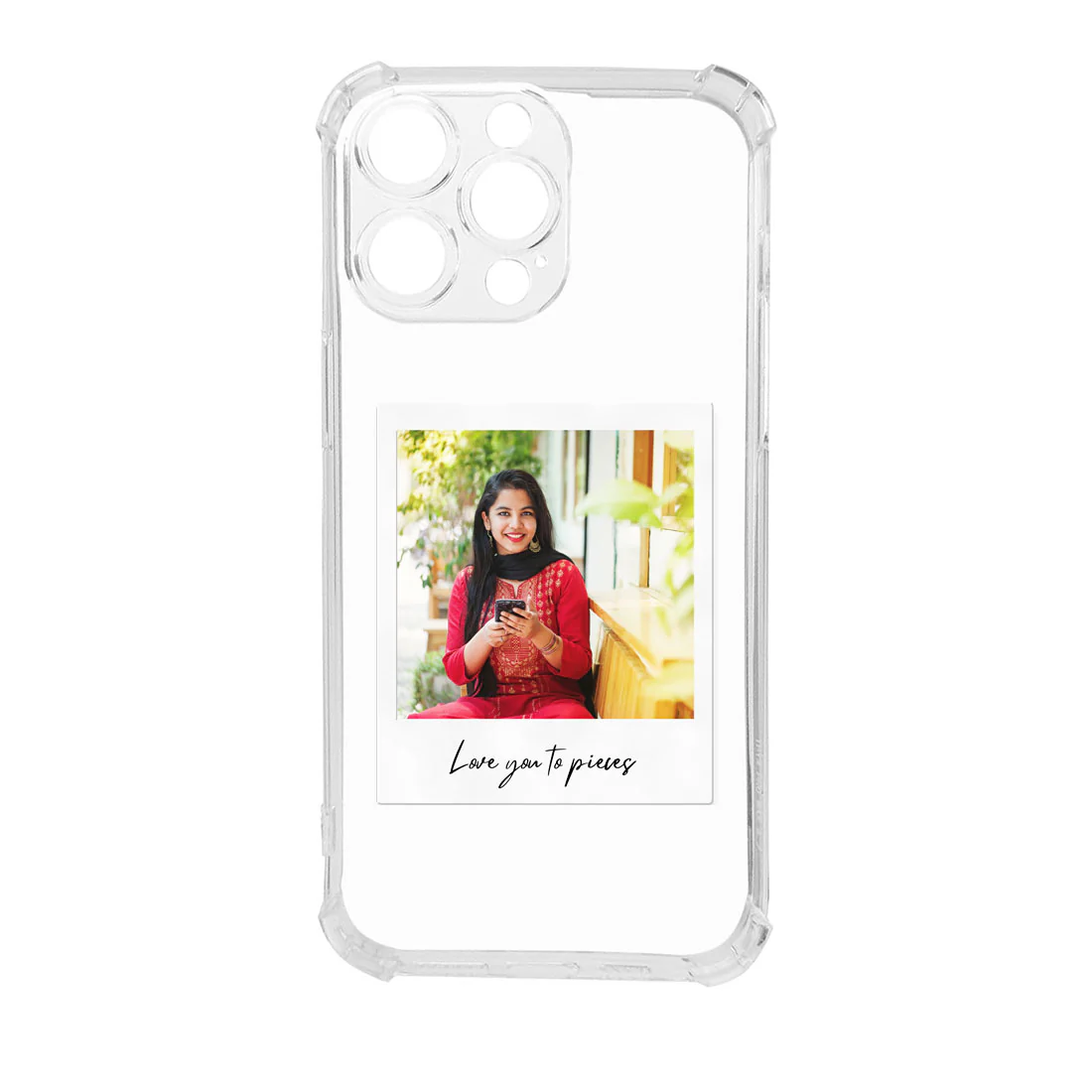 IPhone 13 Pro Back Cover Customized with Photo Transparent Cases with a Camera Protection - Image 5