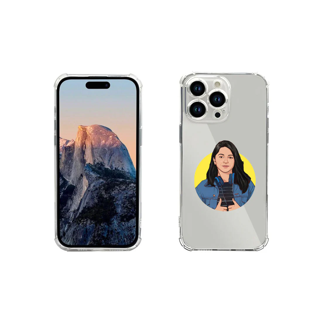 iPhone 13 pro Transparent Cases Customized Back Cover with Art Design - Image 14