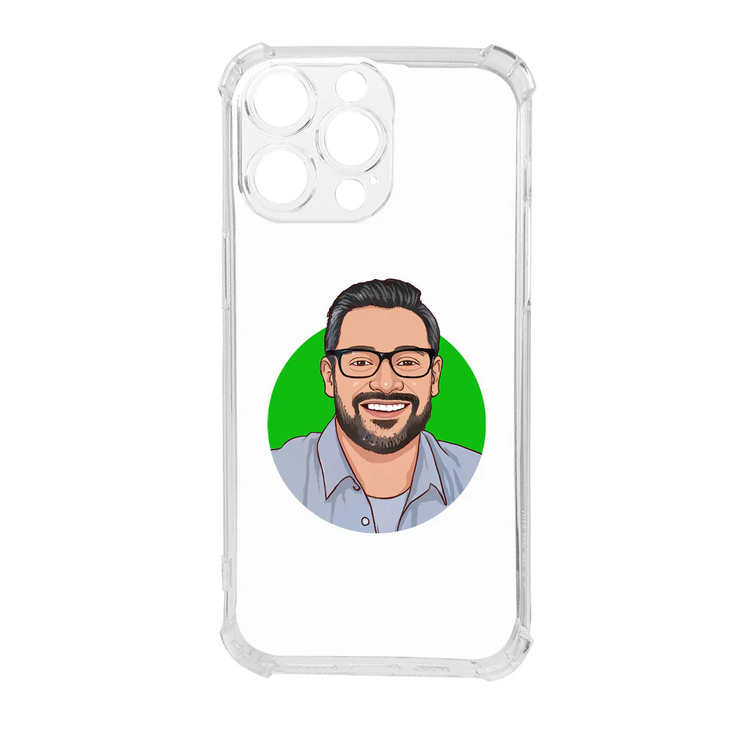 iPhone 13 pro Transparent Cases Customized Back Cover with Art Design - Image 6