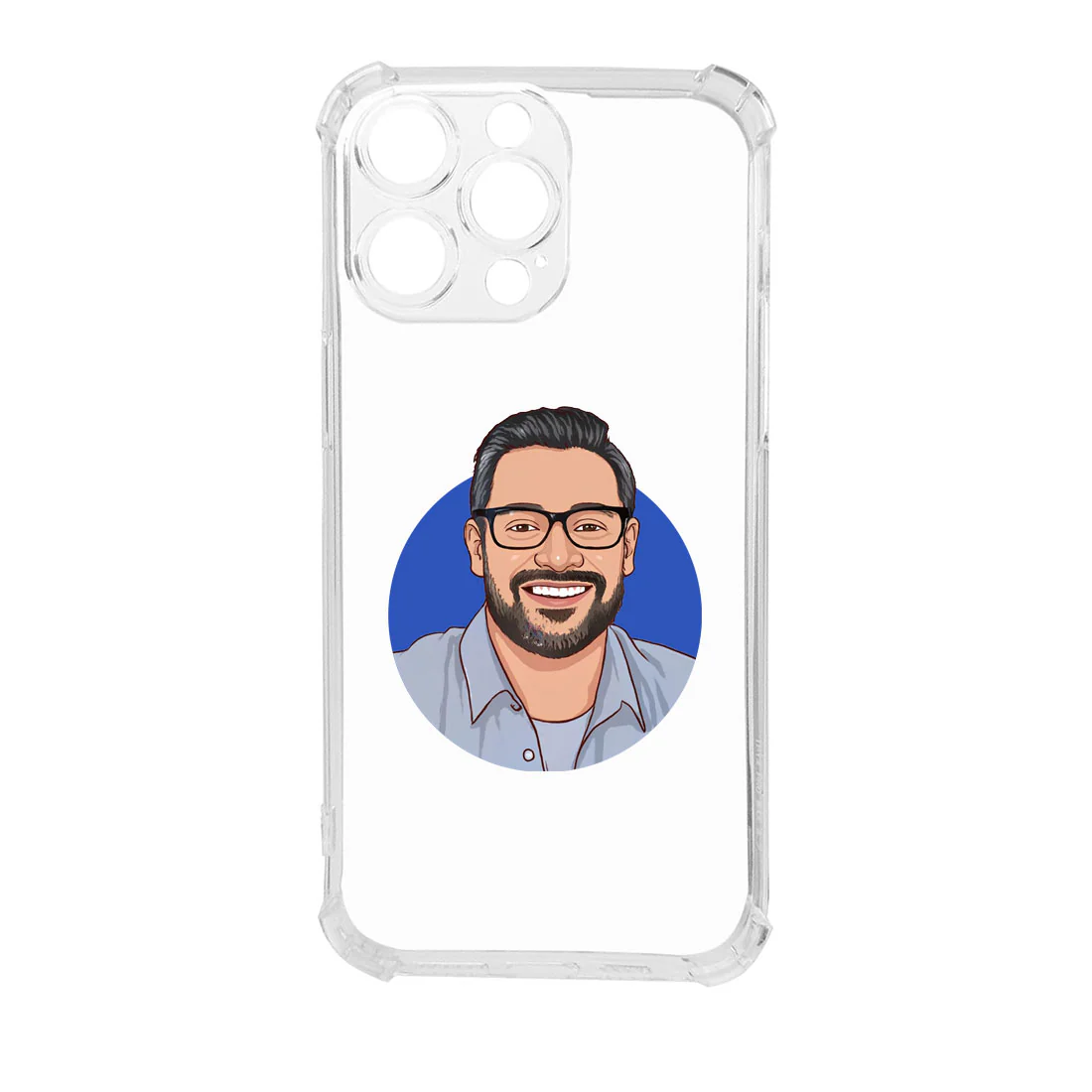 iPhone 13 pro Transparent Cases Customized Back Cover with Art Design - Image 7