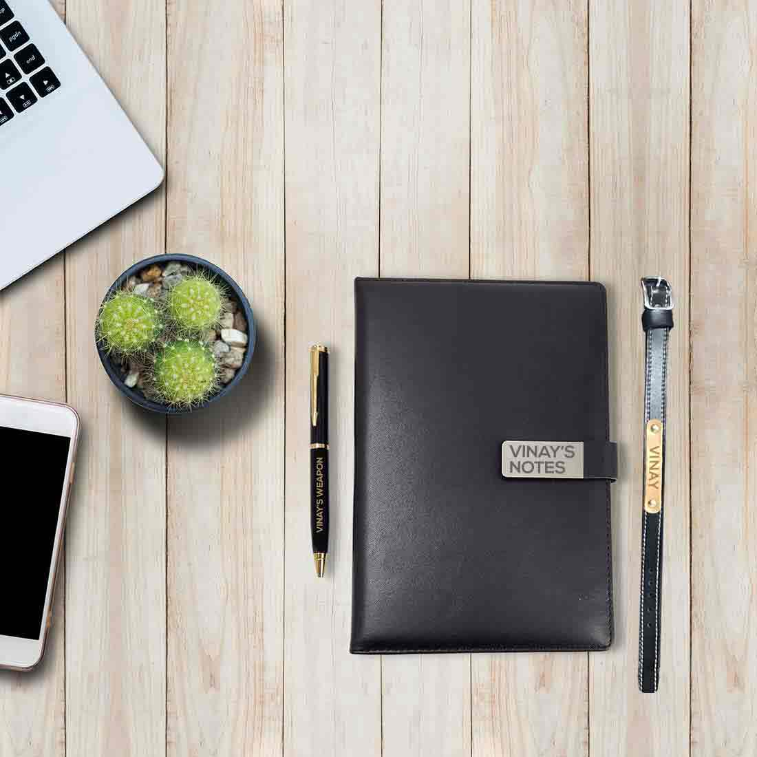 JD-Custom Gift Set with Personalized Diary Pen and Passport Cover Sleeve - Image 2