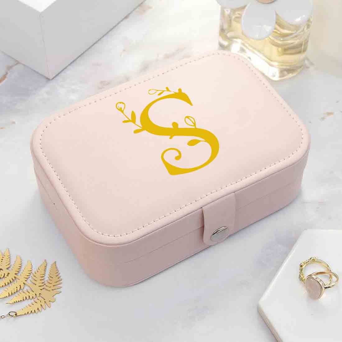 Personalized Jewellery Box for Gifting jewelry Case Earrings Pendant - Monogram - Image 2