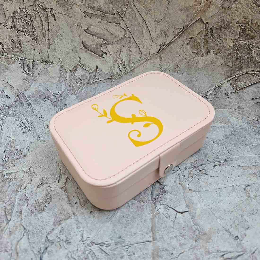Personalized Jewellery Box for Gifting jewelry Case Earrings Pendant - Monogram - Image 4