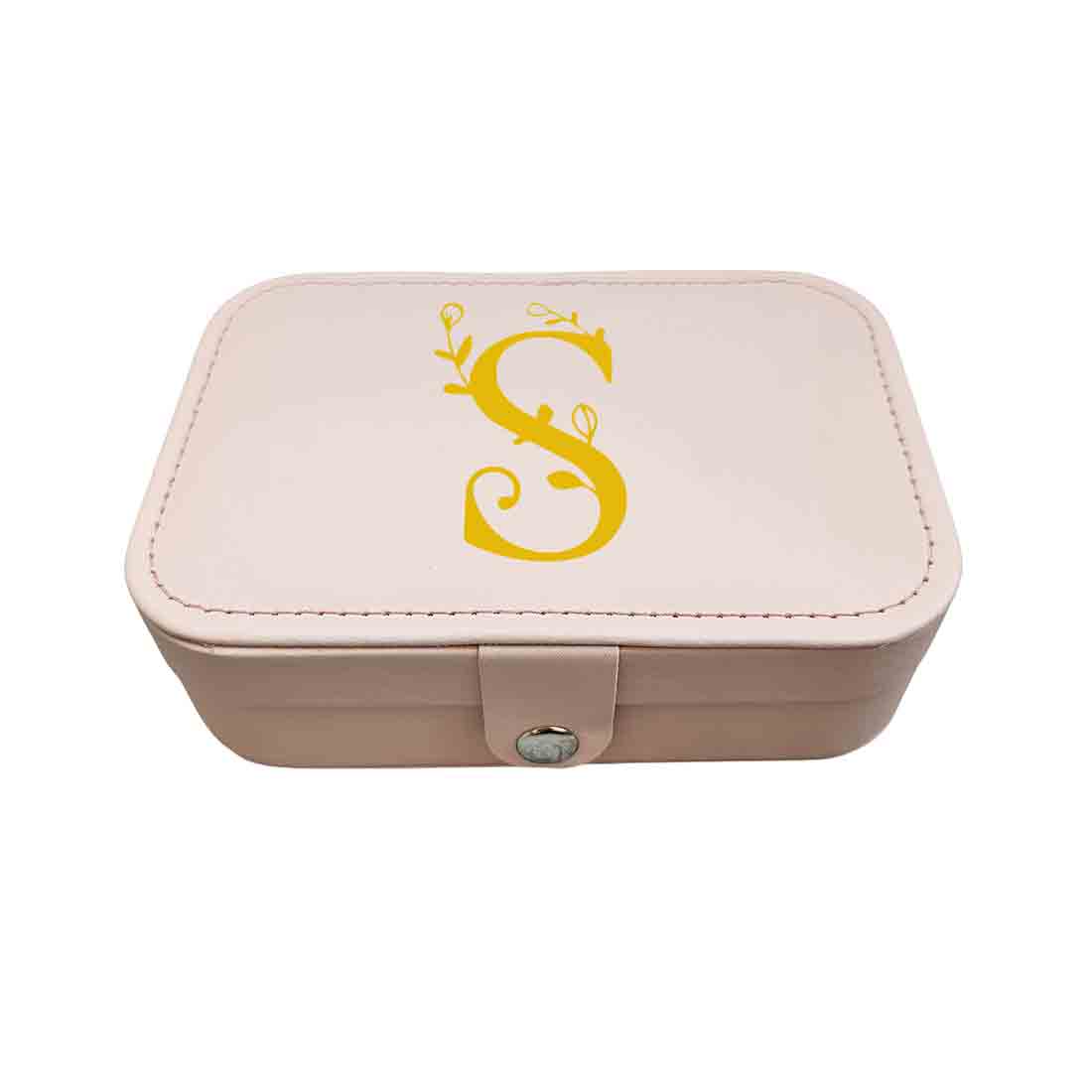 Personalized Jewellery Box for Gifting jewelry Case Earrings Pendant - Monogram - Image 6