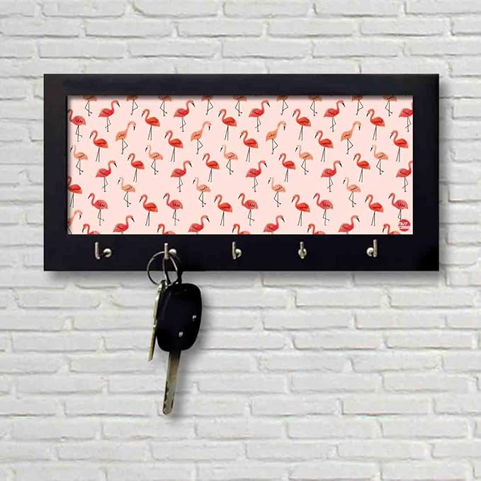 Key Holder Hanger For Wall - Flamingos - Image 2