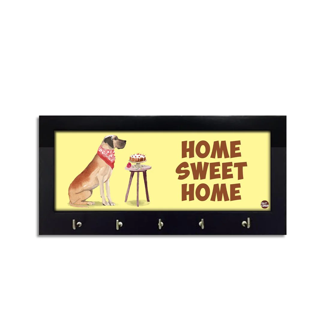Key Holder Wooden Hanger for Wall Decor - Sweet Home - Image 3