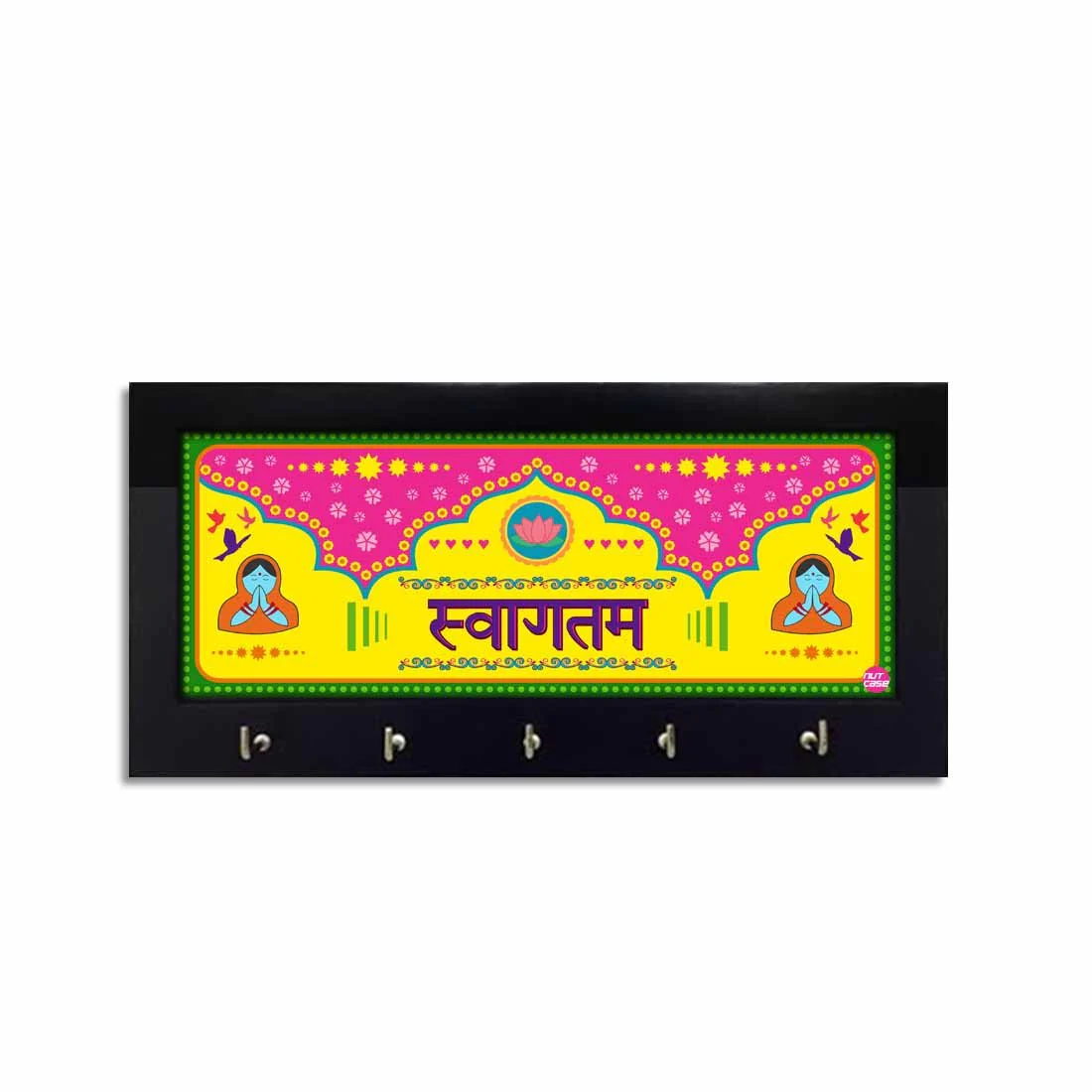 Stylish Wall Mount Home Key Holder for House Decor - स्वागतम - Image 2