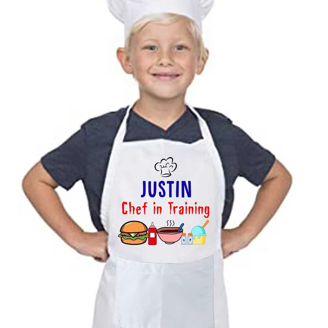 Customized Children Chef Apron - Chef in Training - Image 5