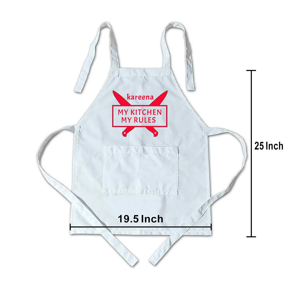 Girl Apron with Customised Name - My Kitchen My Rules - Image 5
