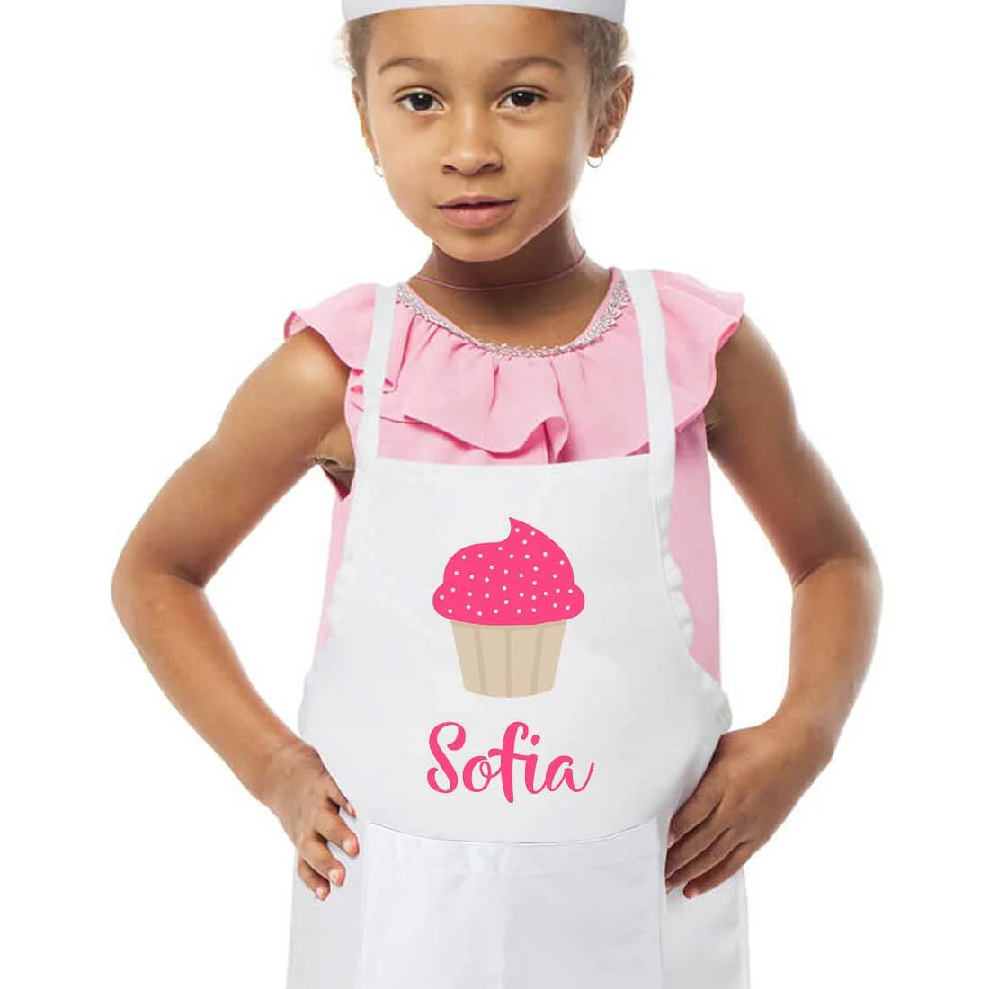 Customized Little Kids Apron With Name - Ice-Cream - Image 5