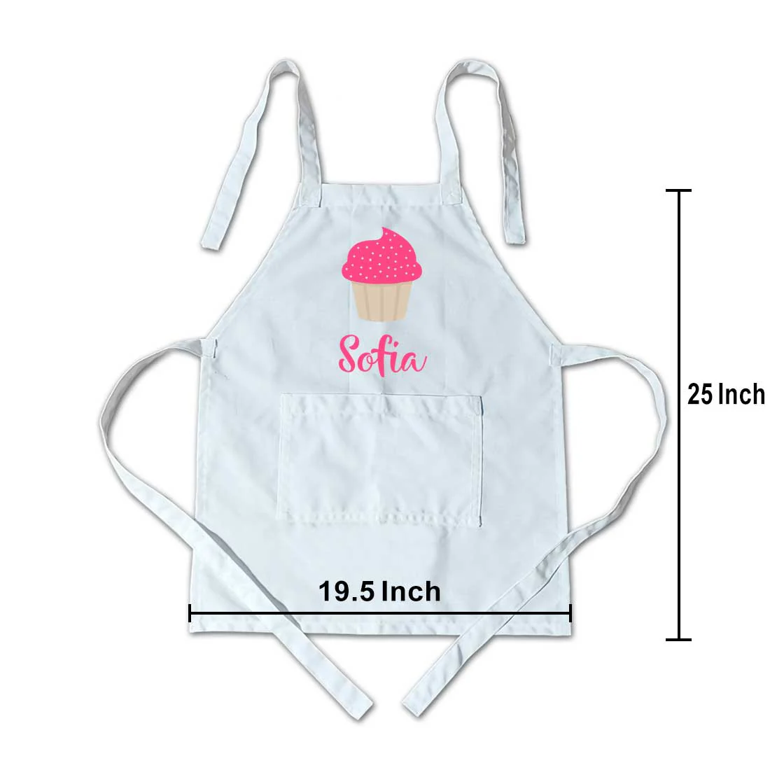 Customized Little Kids Apron With Name - Ice-Cream - Image 6