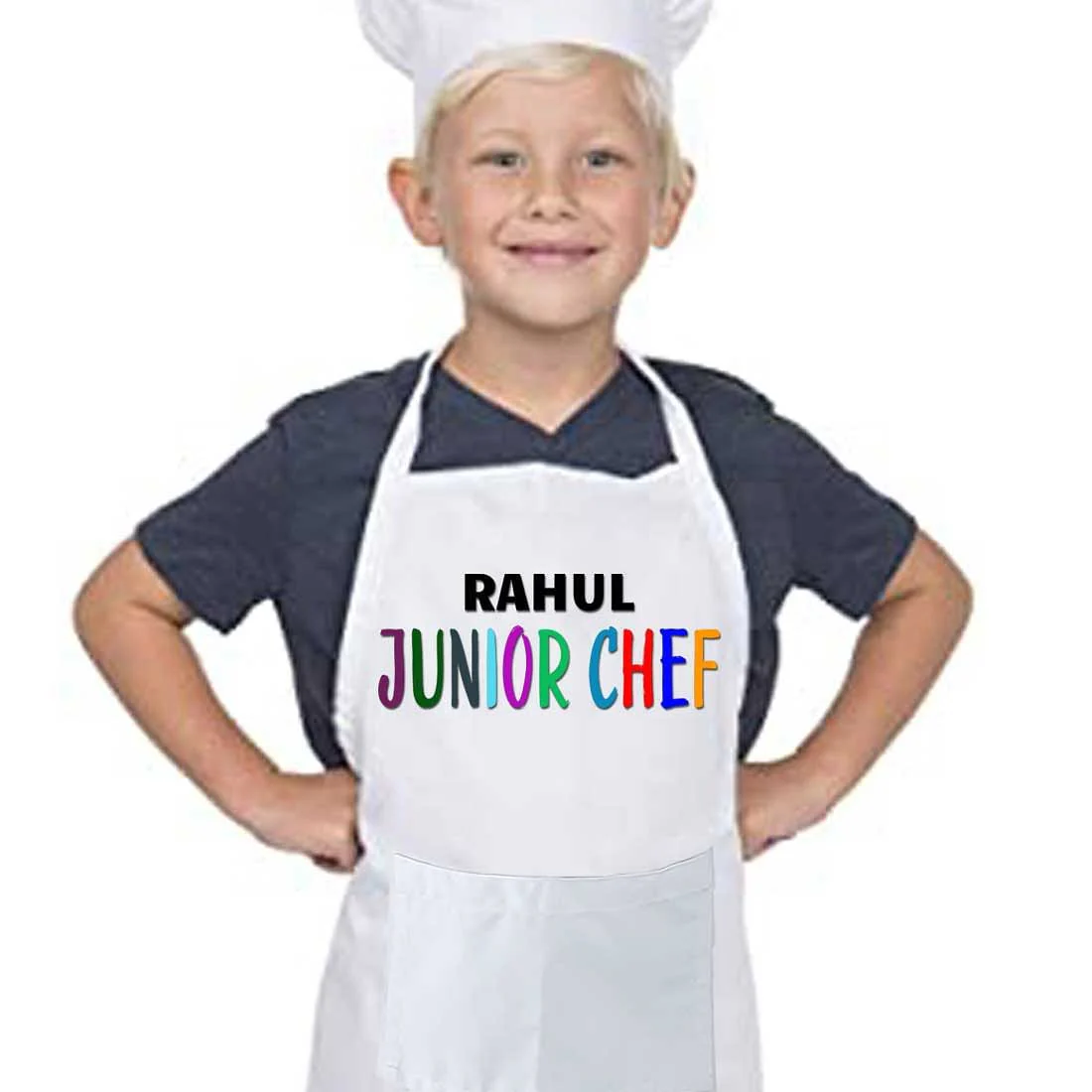Customised Kids Junior Chef Apron with Name - Image 5
