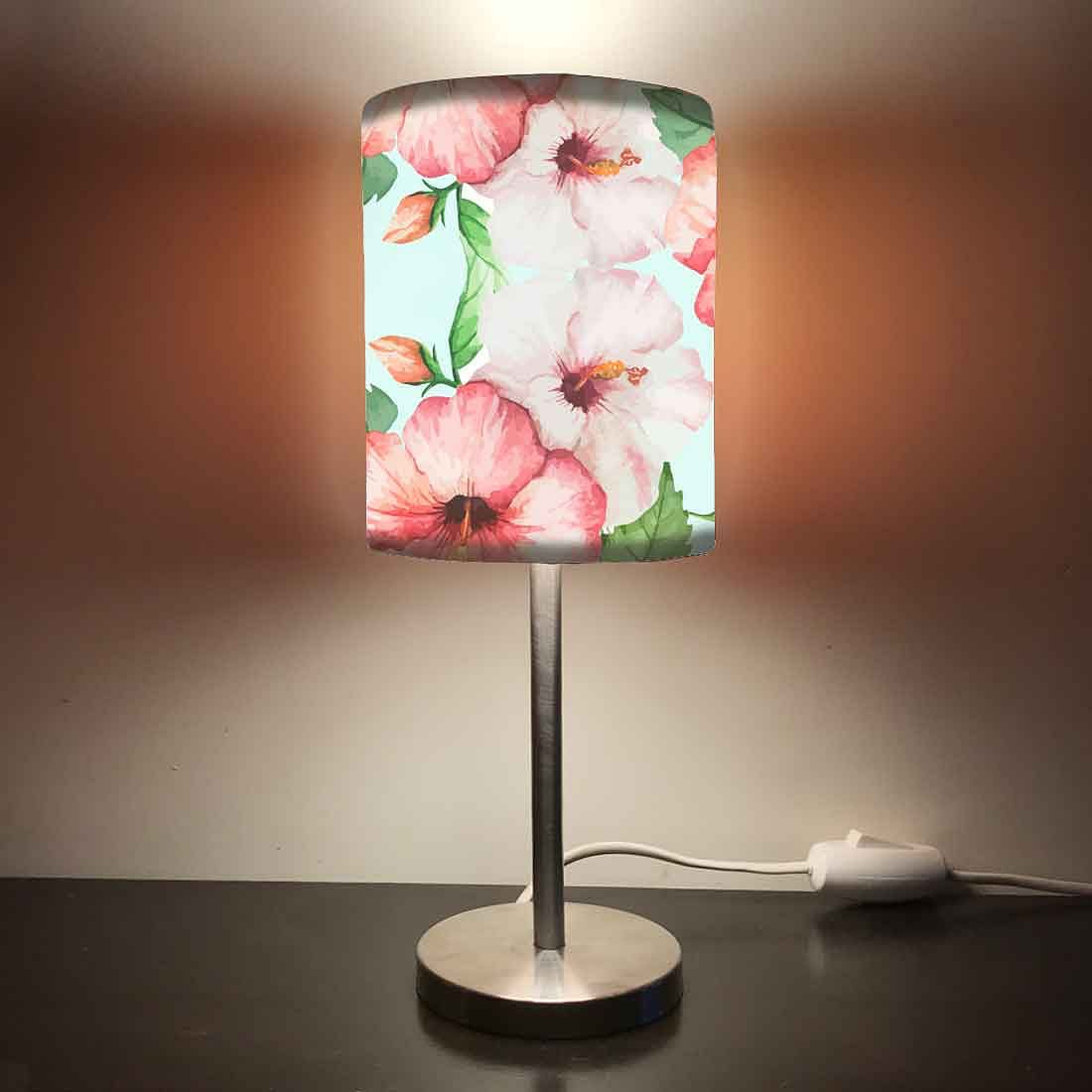 Mini Metal Table Light Bedside Lamp for Night-Flower