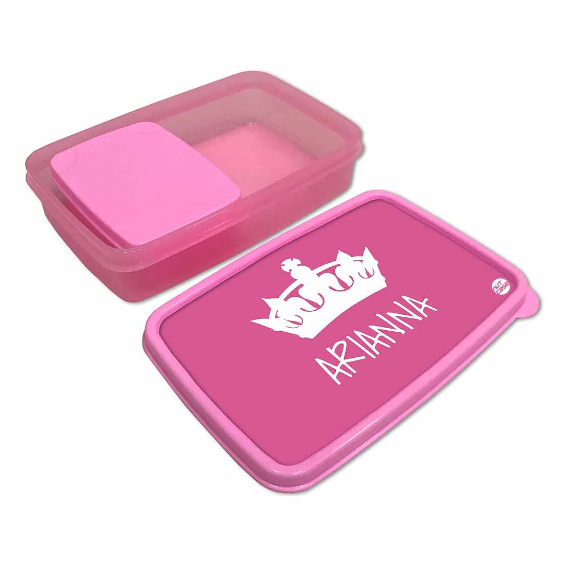 Personalized Snack Box for Kids Plastic Lunch Box for Girls - Princess - Image 3