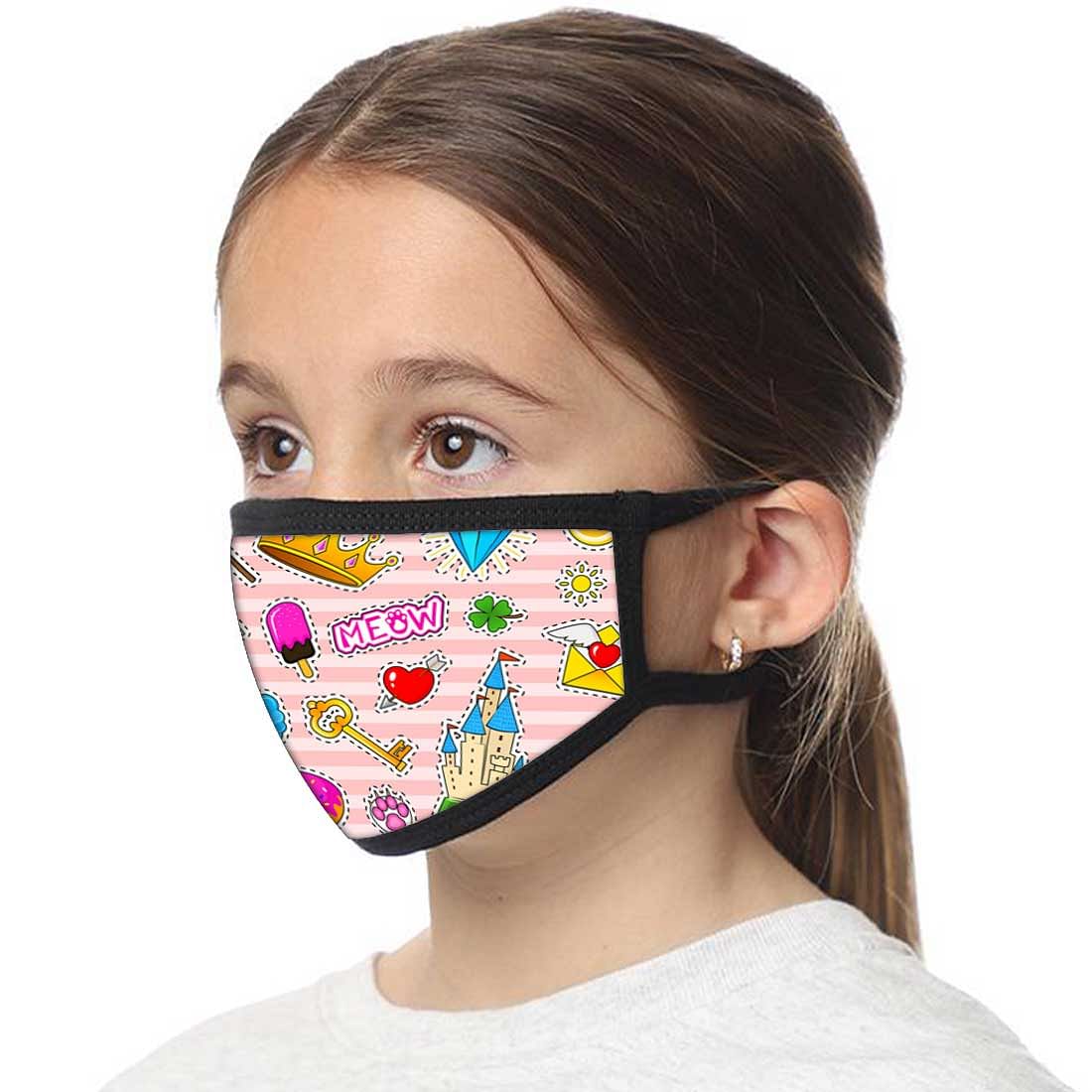 Kids Facemask - Set Of 2 - Fun Icons