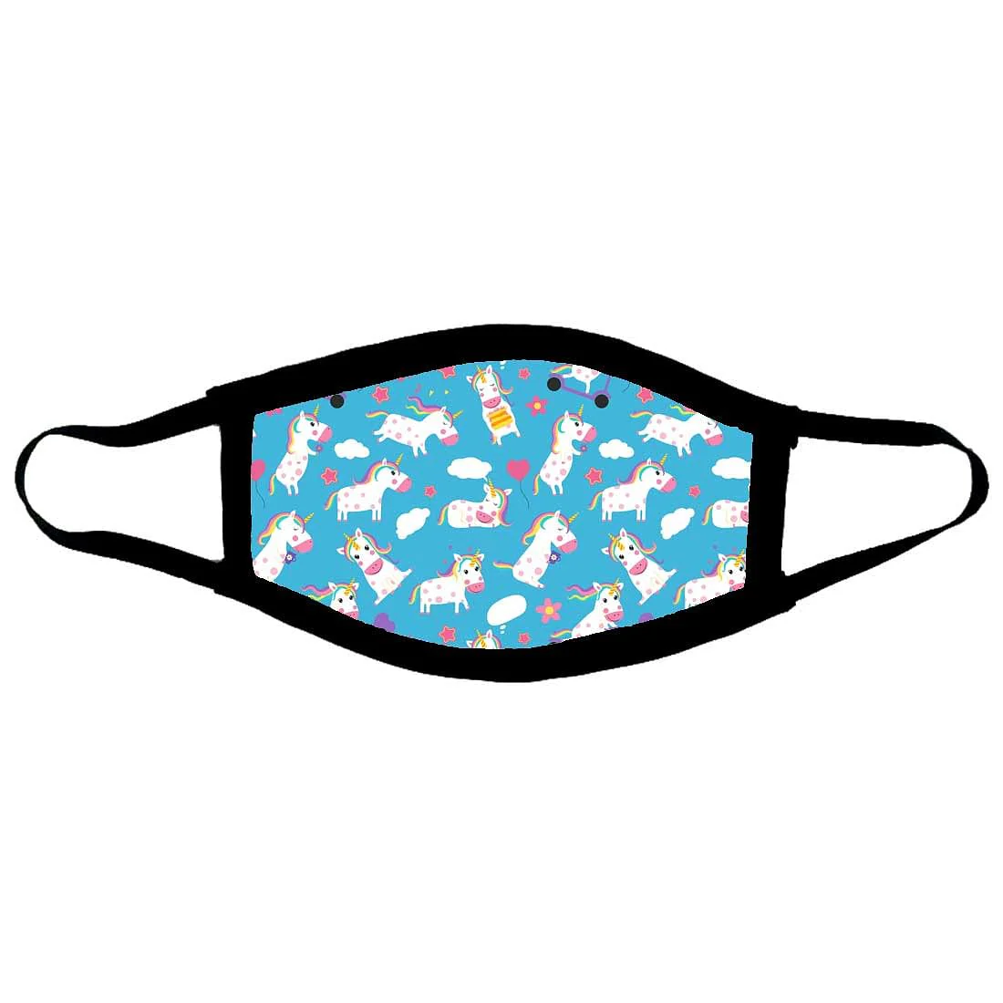 Kids Facemask - Set Of 2 - Unicorn Blue - Image 3