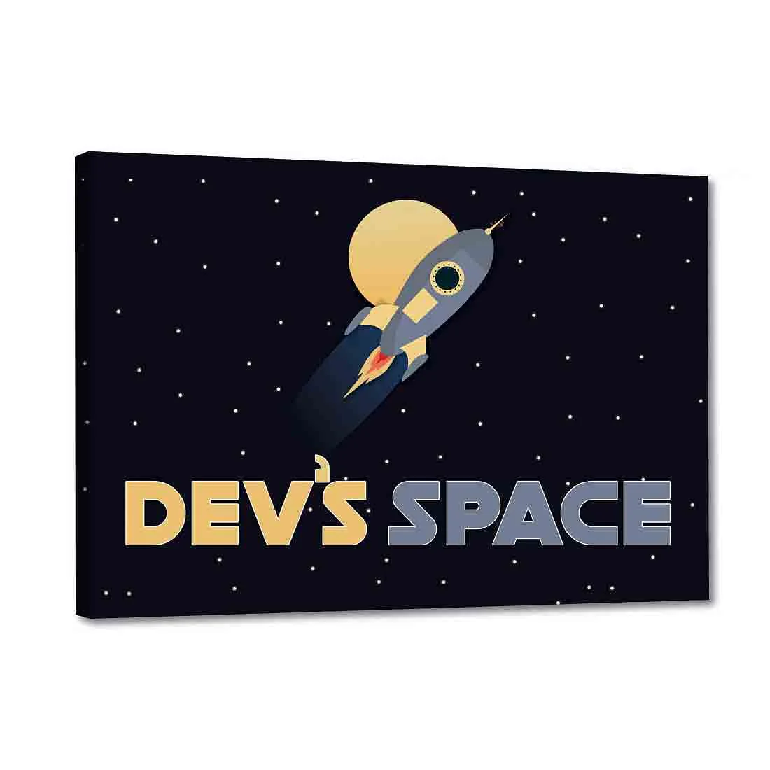 Personalized Kids Door Name Plate - Space Black